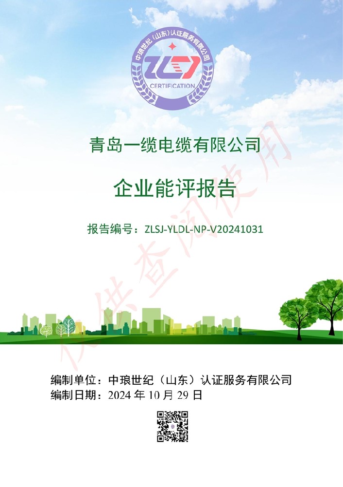 青島一纜電纜企業(yè)能評(píng)報(bào)告